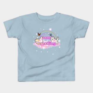 cute arm wrestling Kids T-Shirt